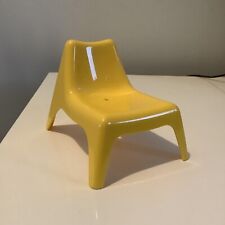 Barbie Doll Furniture - Vago  Designer Yellow Chair - Ikea SceneSetter (S7)