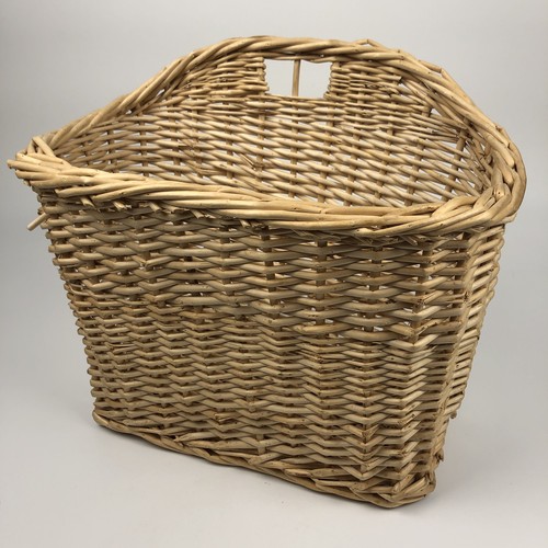 Wicker basket magazine rack - wicker,