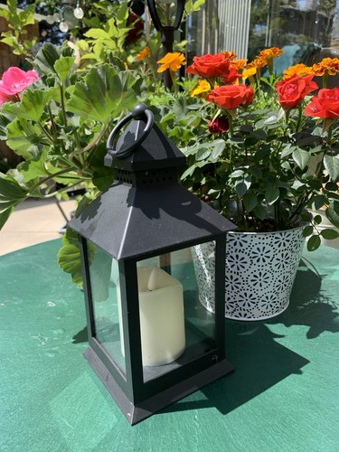 Matt black metal glass - black,