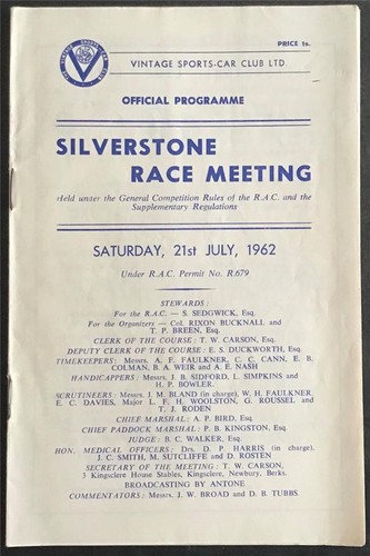 Silverstone jul 1962 - silverstone,