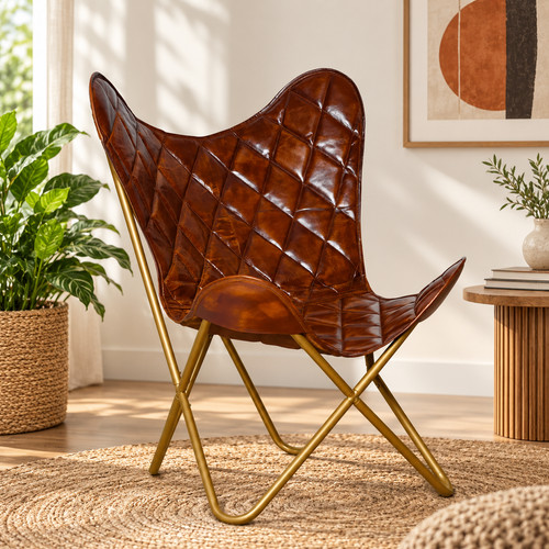 Buffalo leather butterfly - buffalo,