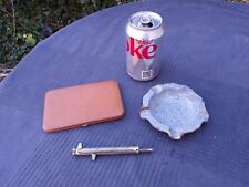 OLD Enamelled Ashtray by Davis