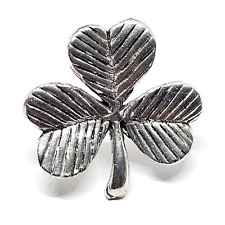 Shamrock Pewter Pin Badge
