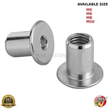 SLEEVE NUTS M5 M6 FLAT HEAD