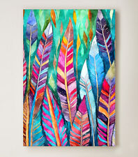 Long Feathers Print Framed