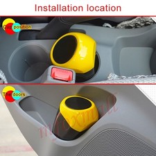 Car Interior Accessory Cute trash Rubbish Bin Flip Case Can Holder Yellow color