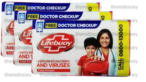 Lifebuoy red soap - lifebuoy, x3