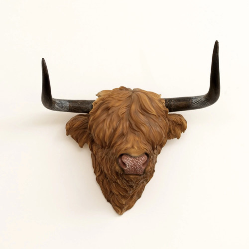 Resin highland cow - resin,
