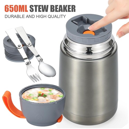 Hot food flask stainless steel - flask,