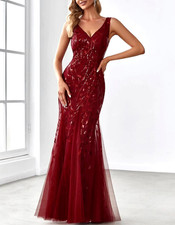 Ever Pretty  Sequin Maxi Dress Size 10 UK Wedding Bridesmaid PROM Cruise XMAS