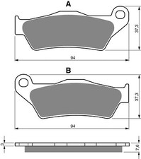 Goldfren Rear Brake Disc Pads