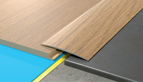 Aluminium wood effect door - aluminium,
