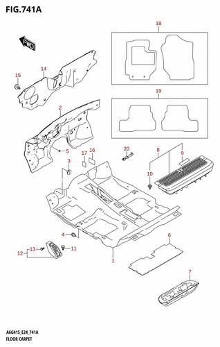 Suzuki genuine luggage floor - suzuki,