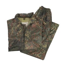 Mil-Tec All Wet Weather Wet Suit Flectarn Camo Lightweight Jacket Trouser Pant