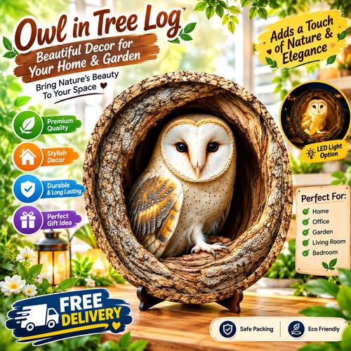 Stunning owl garden plaque - stunning,