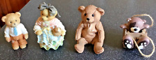 CHERISHED TEDDIES, BIG FOOT TEDDY & BROWN TEDDY ORNAMENTS