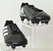 ADIDAS KIDS Goletto VII SG JR Football Boots Shoes Black FU6848 Size UK10 NEW
