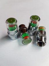 4 Car Valve Tyre Caps Dust Monitor Wheel Pressure 32PSI Tire Air Sensor  