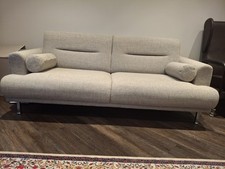 Sofa 2-Seater Beige Sofa and
