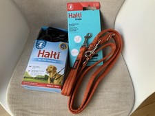 Halti Anti-pull Harness In Medium And Training Lead Burnt Orange In large.