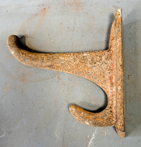 Vintage cast iron - iron, saddle