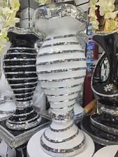 60cm Beautiful Ceramic Mosaic Vase Crystal Decorative Mirror Flower Luxury