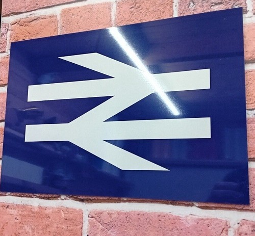 British rail sign board - british,