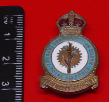 RAF Royal Air Force Enamel Pin Badge Far East Communication Squadron HW Miller