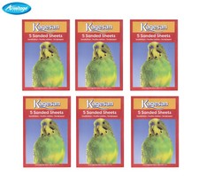 KAGESAN RED BIRD CAGE SAND PAPER SHEETS 6 x 5 PCK = 30 SHEETS 43CM X 28CM 27137