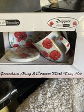 Porcelain Mug & Coaster with