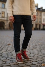 Fracap M120B Brown Calfskin Leather Boots Men’s 10.5 | Handmade in Italy Vibram 