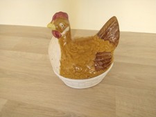 Vintage Chicken Hen On Nest