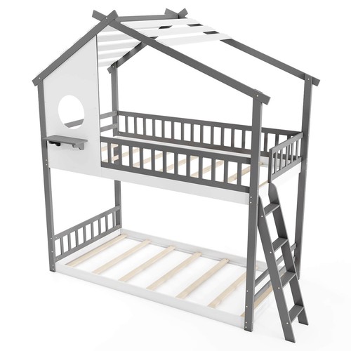 Twin over house - twin, bed