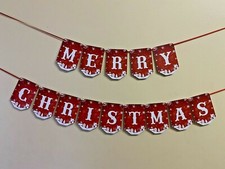 Merry Christmas Bunting Santa