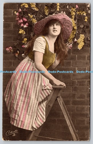 R776266 woman and flowers - woman, a