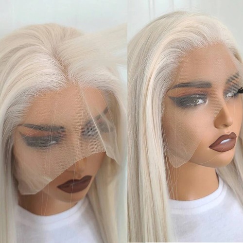 Platinum blonde hair wig - blonde,