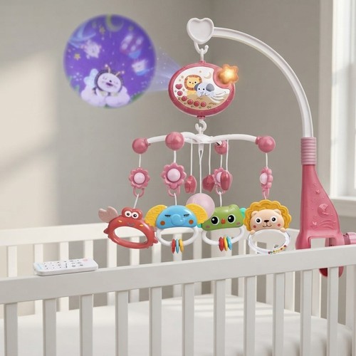 Star projecting crib mobile - projecting,