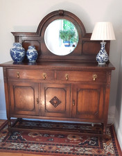 Edwardian Solid Oak Sideboard
