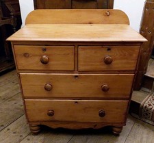Antique Victorian Pine Chest of Drawers 90 X 50 X 88.5 Cms DELIVERY POSSIBLE