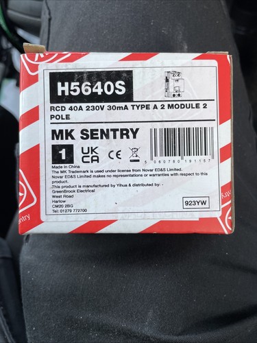 Sentry 40amp 2pole rcd - sentry,