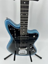 Blue Edge Black Electric Guitar Rosewood Fretboard HH Pickups Classic Design