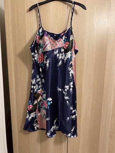 Navy blue satin - navy,