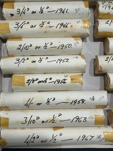 Roll half penny 2d - of, 1/2d