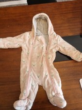 M&S 3-6  fleece snowsuit pram