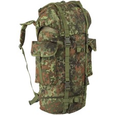 GERMAN ARMY PATROL PACK HIKING RUCKSACK MILITARY BACKPACK 65L FLECKTARN CAMO