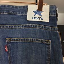 Levis Blue Star Jeans Mens W36 L32 Blue Red Tab Straight Leg Cotton Denim 