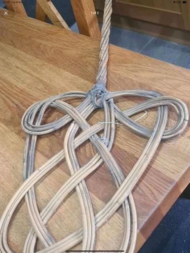 Vintage carpet beater wicker - carpet,