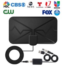 Amplified HD Digital 4K TV Antenna 350 Mile Long Range Reception Indoor Outdoor