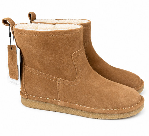 Suede leather ankle - leather,