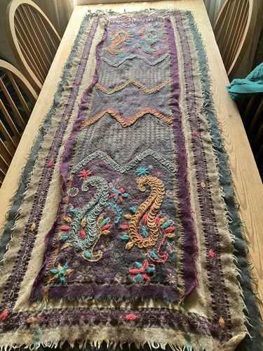 Kashmiri shawl scarf - kashmiri, hand